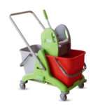 Double Bucket Trolley with plastic frame IPC Italy