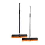 Hard Broom Long handle 18inch with Metal Handle