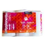 Toilet Roll 350s, embossed,2ply x 12 rolls ClassEur Prof: Italy  pure Cellulose