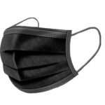 Disposable Face mask Black 3 Ply | Pack of 50pcs