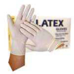 Latex Gloves Powder free Size Medium | Pack of 100