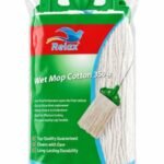 Wet Mop 350 Gram with Plastic Coated Wooden Handle