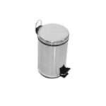 Steel Pedal Bin 12 Ltr, Mirror Polish, Size 25*38 cm