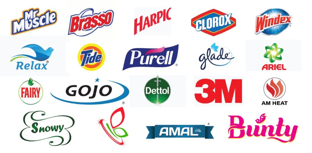 brands supplied by cleaning products in uae almas