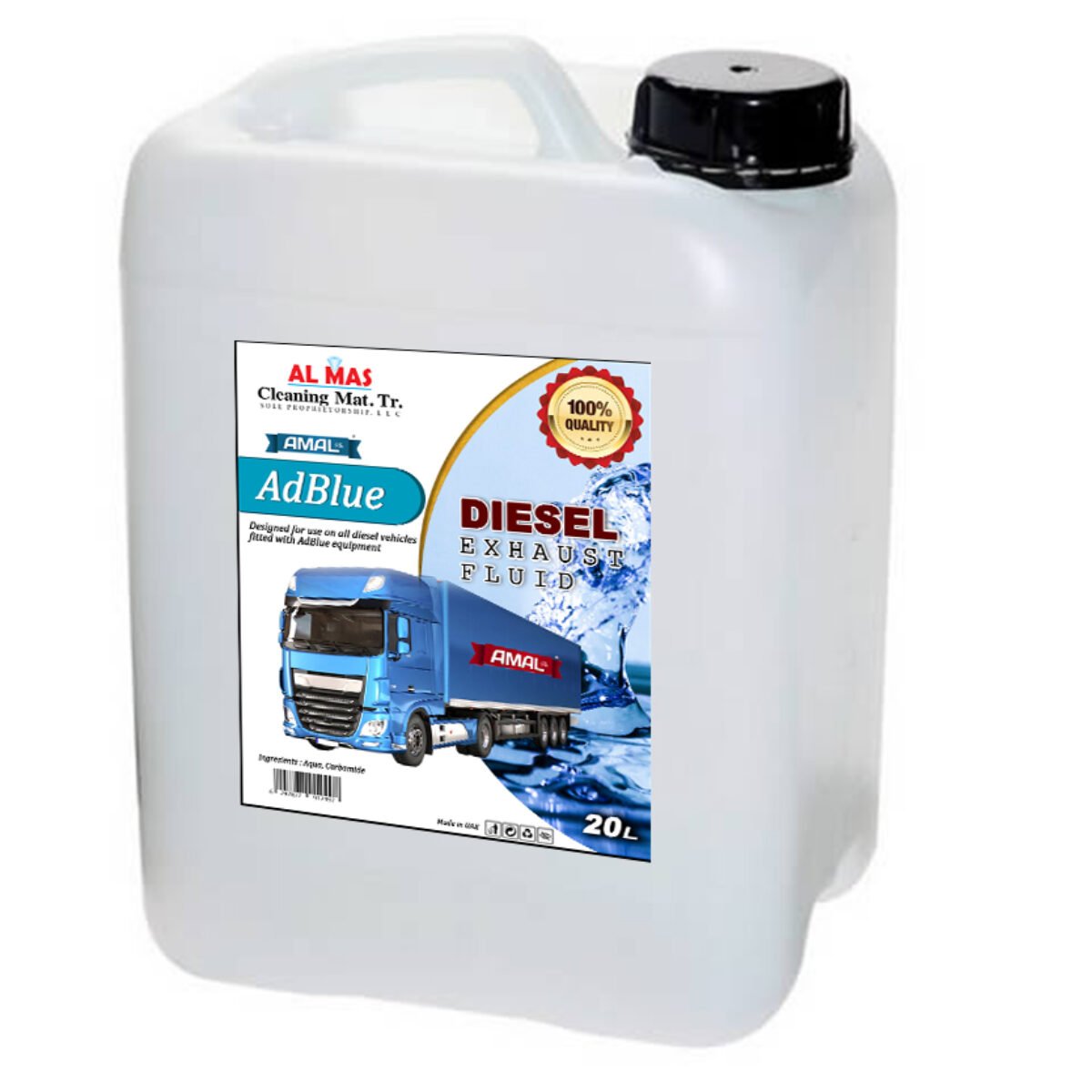 Amal Plus AdBlue 20L | ISO 22241 Diesel Exhaust Fluid UAE