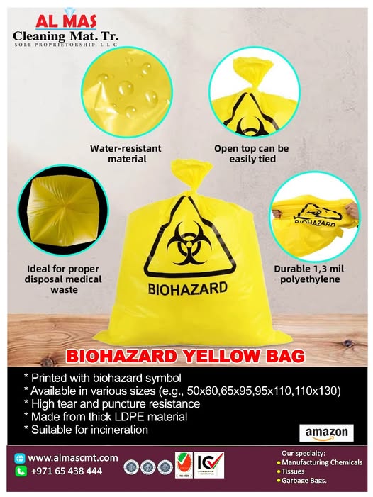 BIOHAZARD YELLOW BAGS