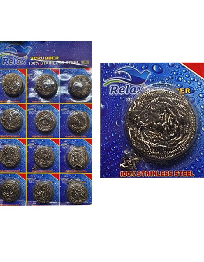 STAINLESS STEEL SCRUBBER RELAX