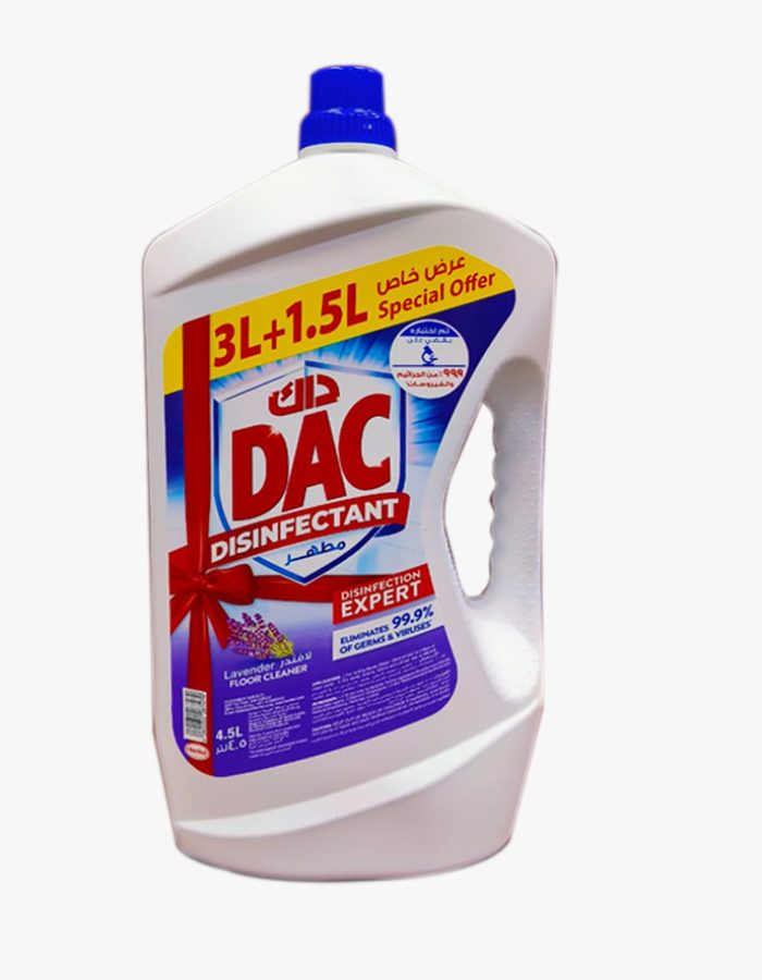 Dac Disinfectant Lavender Floor Cleaner 4.5Ltr