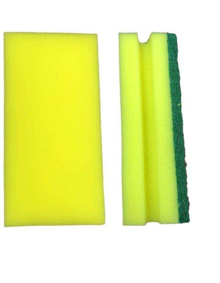 Sponge Yellow Green Big 15×7.5×4.5cm  12pcs