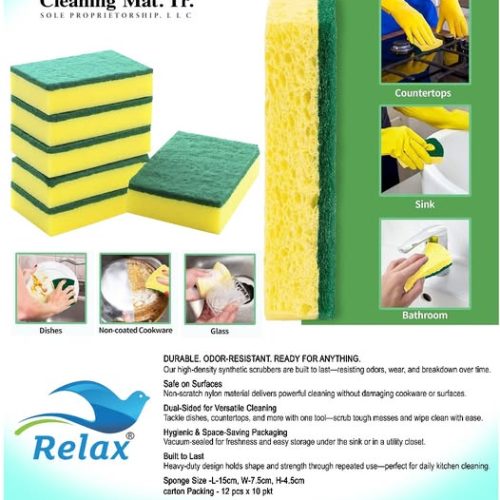 Relax Sponge Yellow Green – The Smart, Powerful Way to Keep Your Home Sparkling Clean