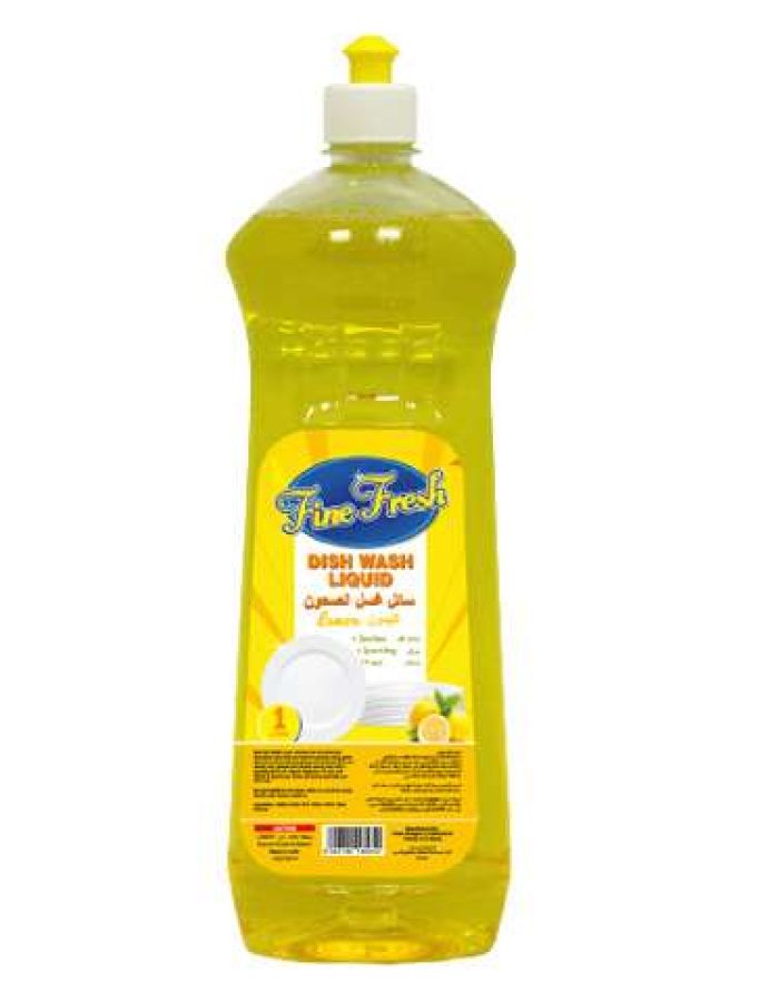 Dish Wash Liquid Lemon FINE FRESH 1Ltr