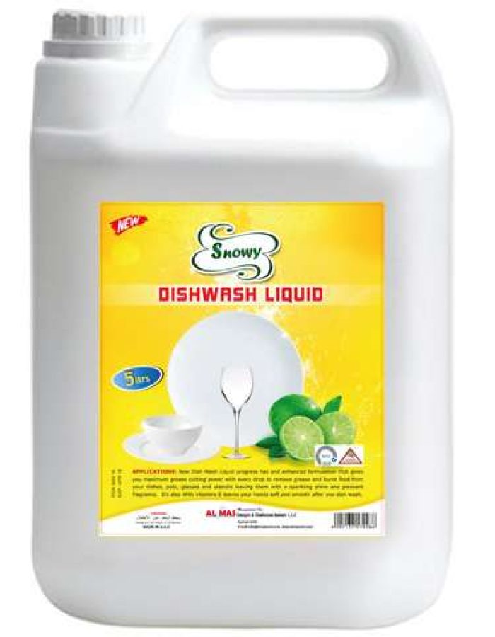 Dish Wash Liquid Lemon SNOWY  5 Ltr