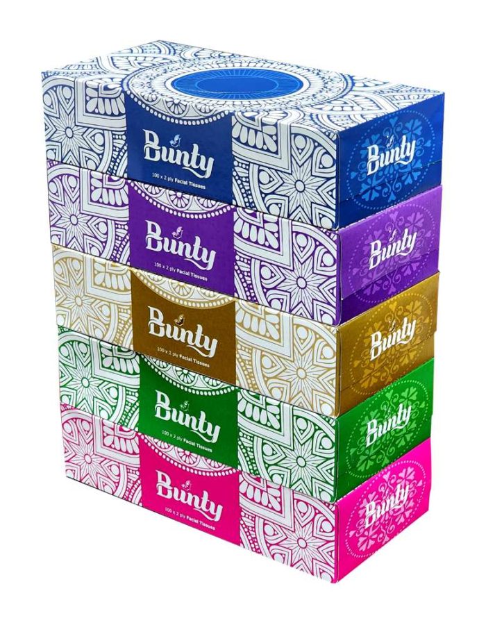 Facial Tissue 100`s x 2ply BUNTY