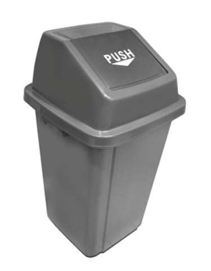 Garbage Bin without pedal (Push) 100 Ltr_49 x 49 x 87 cm