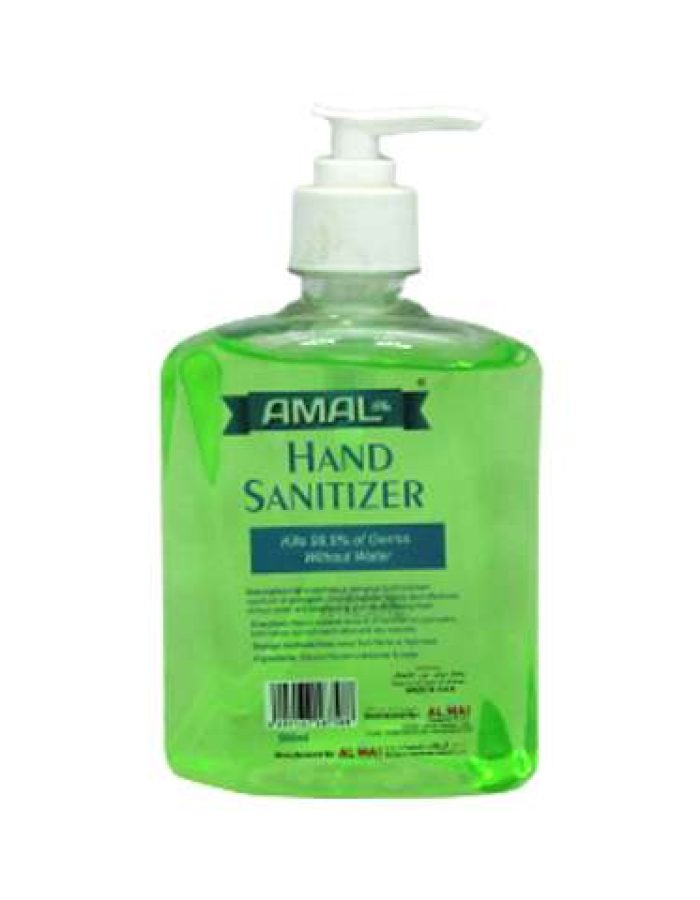 Hand Gel Sanitizer Amal Plus Alovera  500ml