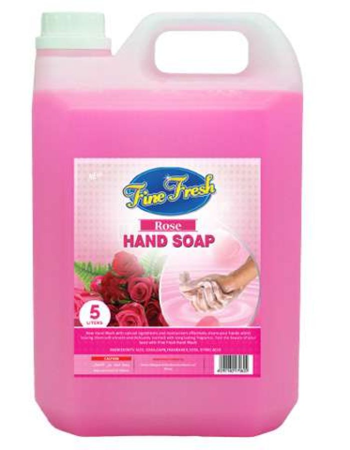 Hand Soap Rose FINE FRESH 5 Ltr