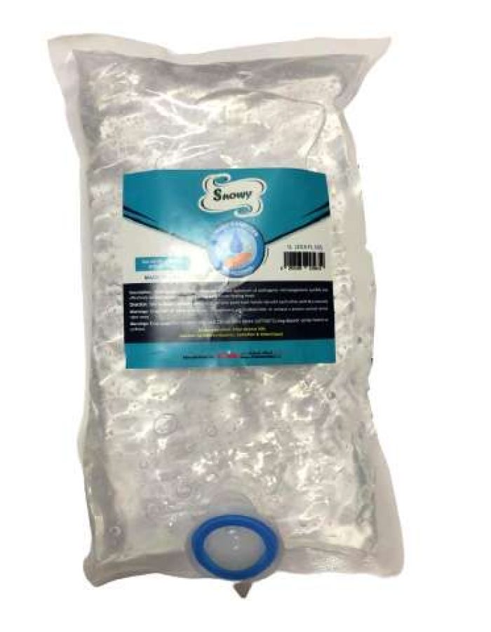 Hand Gel Sanitizer SNOWY 1Ltr Pouch Refill (Push type)