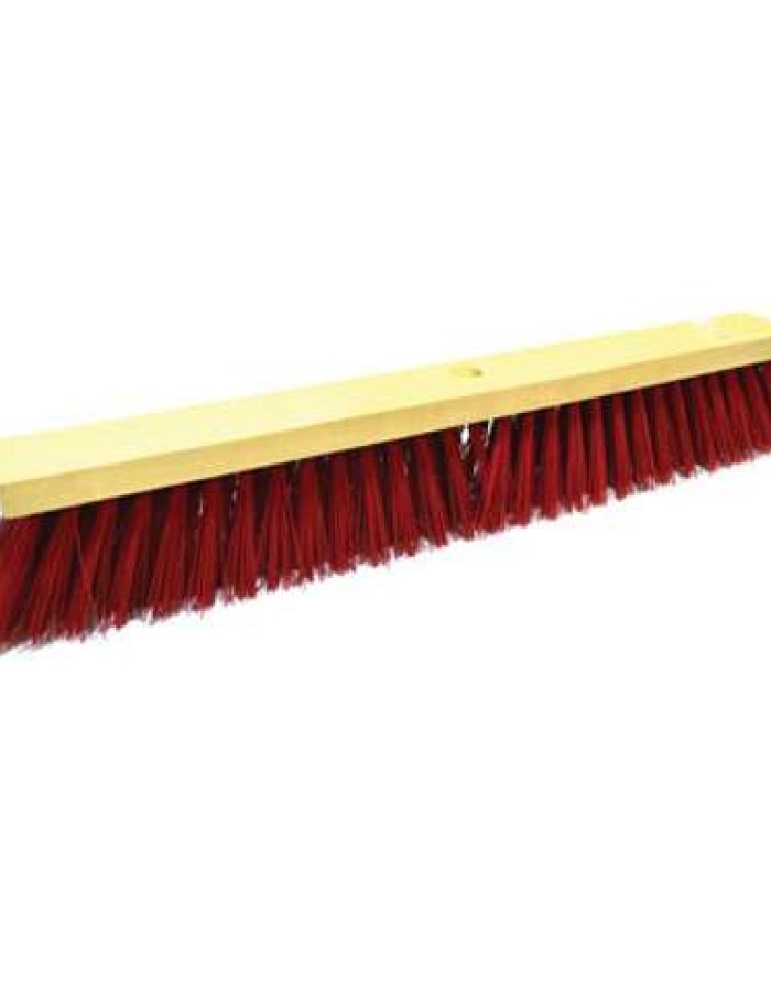 Street Broom 24″with wooden stick