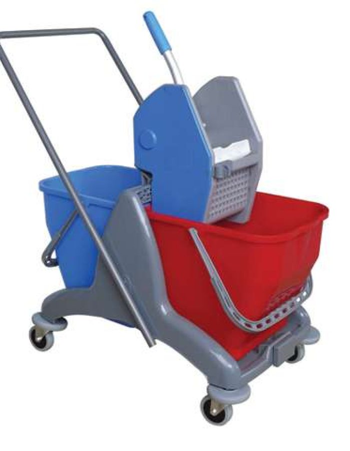 Double Bucket Trolley with plastic frame IT_CTA200