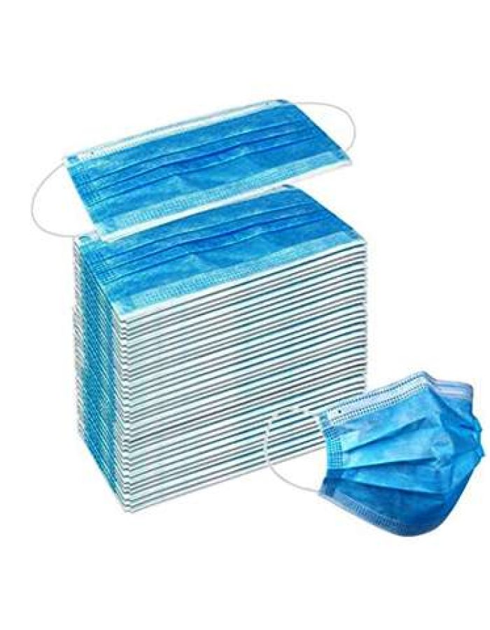Disposable Face mask Blue 3 Ply | Pack of 50pcs