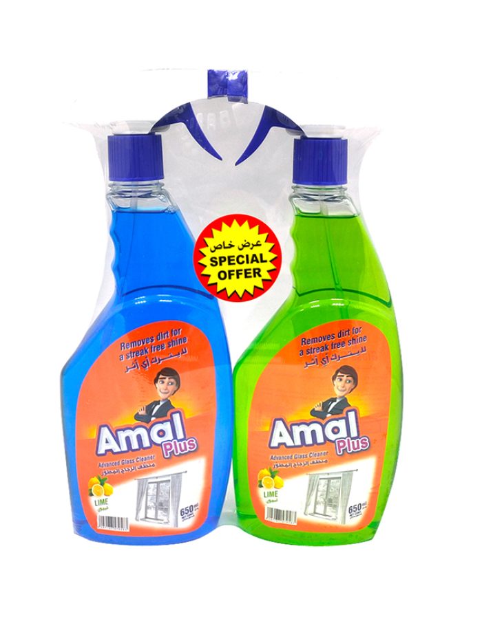 Glass Cleaner Combo Pack – 2pcs Streak-Free Shine for Windows & Mirrors