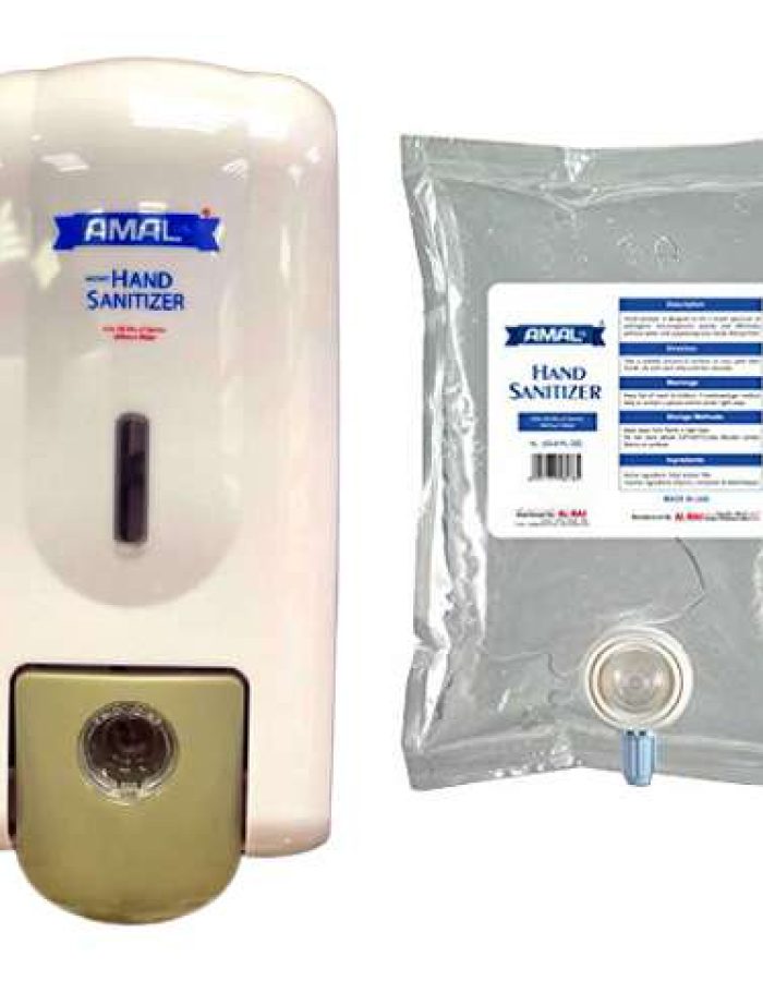 Set of  Hand gel sanitizer pouch 1000ml and dispenser (push type / manual)