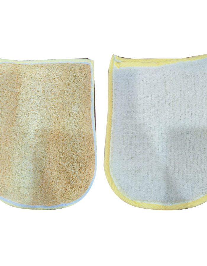 Natural Loofah Exfoliating Gloves – Dual-Hand Body Scrubber for Smooth & Healthy Skin