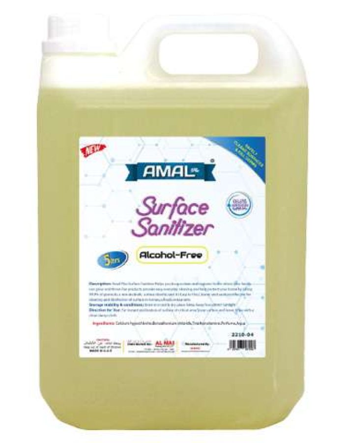 Surface Sanitizer  ALCOHOL FREE AMAL Plus  5 Ltr