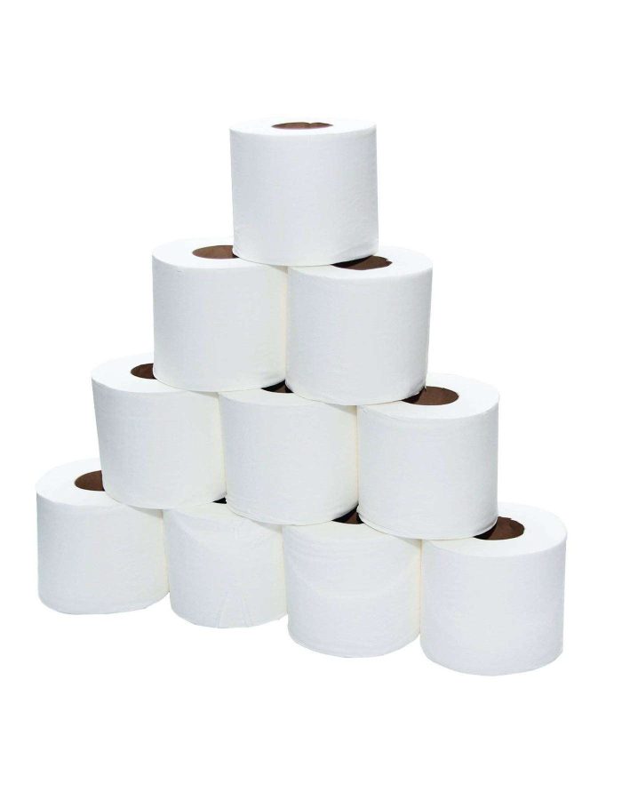 Toilet Roll 400 sheets x 2 Ply plain x 100 rolls