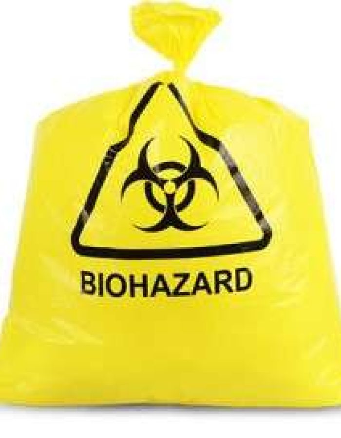 Bioharzard Bag Yellow printed 50cm x 60cm 5kg